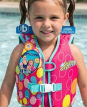 Bestway Swim Safe ABC AquaStar Fabric Swim Vest M/L Pink Girls 66lbs Max... - $17.81