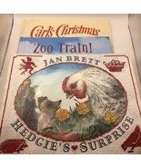 Lot 3 Kids Books Animals Carl&#39;s Christmas Zoo Train Hedgie&#39;s Surprise Ja... - £16.01 GBP