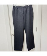 Pendleton Pants Womens 12 Petite Gray Virgin Wool Trousers Career Work - £19.17 GBP