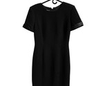 Donna Morgan Dress Womens Size 8 Career Casual Little Black  Sheer Sleeves - £10.22 GBP