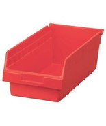Akro-Mils 30088Red Shelf Storage Bin, Red, Plastic, 17 7/8 In L X 8 3/8 ... - £26.63 GBP