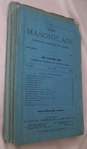 1880-1881 Antique The Masonic Age Monthly Magazine for Masons 17 Issues - $148.49