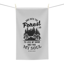 Black and White Forest Inspiration Tea Towel - 90% Micro-Polyester/10% P... - $18.54