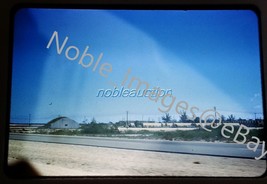 1962 View from Car Highway Scene Key West Florida Road Trip Color Slide - £2.32 GBP