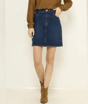 Eddie Bauer Women&#39;s Blue Denim Jean Pencil Skirt Size 10, Pockets, Zipper - £11.17 GBP