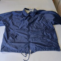 Athletech RN#83053 Mens Blue Cotton Windbreaker Snap Front Pockets Lined Size 2X image 12