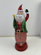 Red Santa Lava Light by North Pole Trading Company 12&quot; Glows, glitters &amp; bubbles - £30.48 GBP