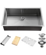 32 Inch Undermount Workstation Kitchen Sink 16 Gauge Single Bowl Stainle... - £236.78 GBP