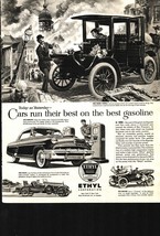 1953 vintage ad for Ethyl Gasoline-Earthquake fire 1806 nostalgic b5 - £16.95 GBP