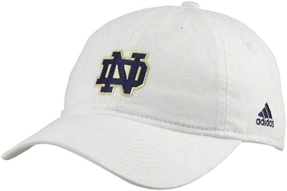 Primary image for Notre Dame Fighting Irish NCAA Adidas White Slouch Dad Hat Cap Adult Adjustable