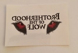 Brotherhood of The Wolf  Temporary Tattoo Movie Promo 2001 Le Pacte des ... - £6.10 GBP