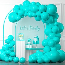 Teal Balloons Garland Arch Kit, 102Pcs 18In 12In 10In 5In Teal Turquoise Blue La - £14.38 GBP