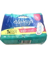 Always Ultra Thin Daytime Pads with Wings Regular Unscented 46PK Size 1 - £6.19 GBP