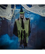 Witch Prop Hanging 42&quot; Ugly Scary Spooky Gray Hair Gnarly Halloween SS94866 - £40.05 GBP