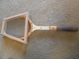 Collectible Vintage Wilson Jack Kramer Tennis Racket With Wood Press - £17.93 GBP