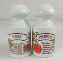 Vintage 1980 Avon Harvest Country Kitchen Salt &amp; Pepper Shakers - $8.72
