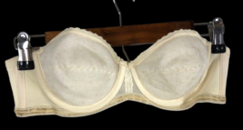 Vintage Strapless Bra JCPenney Size 34B White 34 B 1960s 1970s - £58.74 GBP