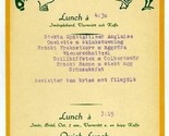 Excelsior Hotel Luncheon Menu Gothenburg Sweden 1950&#39;s - $17.82