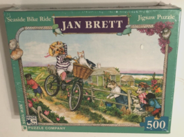 JAN BRETT 2014 Seaside Bike Ride N.Y. Jigsaw Puzzle 500 Pieces Cats JB76... - $10.88