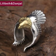 Eagle Ring 100% 925 Sterling Silver Fine jewelry for Men or Women Fashion Party  - £37.26 GBP