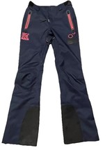SUPERDRY Pants Womens 6 Sleek LUXE Ski Pants Navy Pink Lined Flared - $54.44