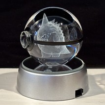 Gengar  Crystal Ball 3D Laser Engraving Etched Pokemon - NEW - £19.45 GBP