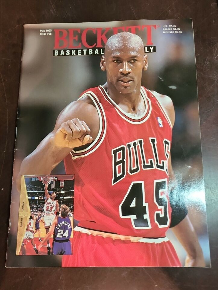 Primary image for Michael Jordan Beckett Basketball Monthly May 1995 Issue #58 100% positive fb