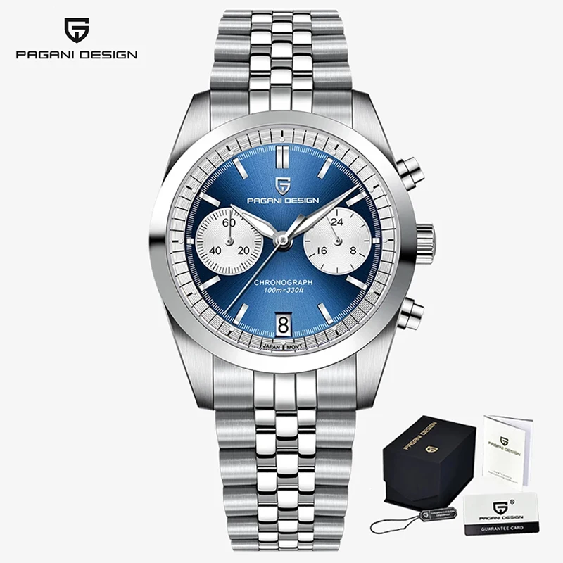 Men&#39;s Quartz Wristwatches Luxury Watch PD1775 Sapphire Glass Stainless s... - $170.67