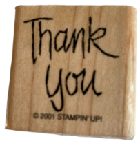 Stampin Up Rubber Stamp Thank You Note Card Making Words Notecard Writing - £2.38 GBP