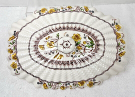 Spode Buttercup Oval Covered Vegetable Lid Only Great Shape 10 1/2 x 7 1... - $29.21
