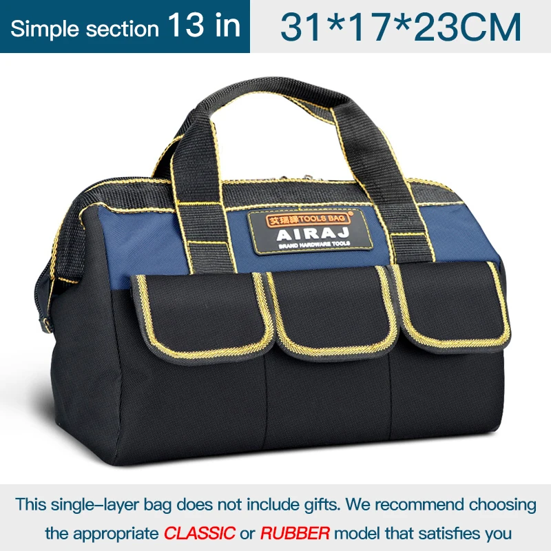 AIRAJ 2023 Upgrade Tool Bag 13/15/17/19/23 in Electrician Bag 1680D Ox Waterproo - £52.80 GBP