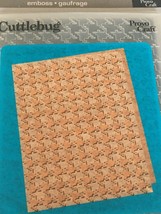 Provo Craft Cuttlebug Embossing Folder Houndstooth Pattern Card Making Craft Art - £4.67 GBP