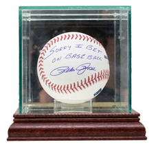 Pete Rosa Cincinnati Reds Autografato Baseball Sorry I Scommessa Su W/Ca... - £146.54 GBP