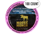 Moose Munch Coffee, Maple Vanilla, 100 Single Serve Cups - £43.96 GBP