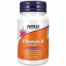 NOW Supplements, Vitamin A (Fish Liver Oil) 25,000 IU, Essential Nutrition, 2... - £15.59 GBP