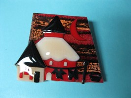 House Pin by Lucinda - one of a kind - Maine artist - clothesline - £16.07 GBP