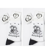 NWT 2 Pair of Children Socks by Enesco &quot;Sister in Spirit&quot; Black &amp; White ... - £11.78 GBP