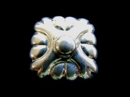 Womens Vintage Estate Sterling Silver Floral Brooch 13.4g E1545 - £43.50 GBP