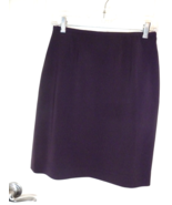 Caslon straight Pencil Skirt Size 4 Fully lined Beautiful dark purple 20... - $17.21 CAD