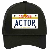 Actor California Novelty Black Mesh License Plate Hat - £22.95 GBP