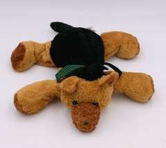 Mary Meyer Flip Flops 14&quot; German Shepherd Plush Puppy Dog Stuffed Brown Black - £23.36 GBP