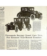 Antique 1924 Hupmobile Car XL Advertisement Automobilia Ephemera 14 x 11.25 - £19.00 GBP