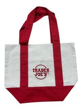 Trader Joe's Mini Canvas Red Tote Bag Christmas 2025 release - $29.39