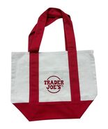 Trader Joe's Mini Canvas Red Tote Bag Christmas 2025 release - $29.39