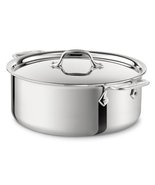 All-Clad Stainless Steel Stockpot Cookware, 8-Quart, Silver - $308.26 CAD