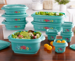 Pioneer Woman ~ 20 Piece ~ Food Storage Container Set ~ BREEZY BLOSSOM - £40.47 GBP