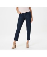 H by Halston Regular Sz 12 Premier Denim Straight Ankle Pants w/ Seam an... - $177.06 MXN
