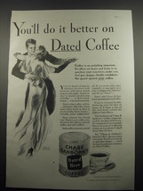 1933 Chase &amp; Sanborn Coffee Ad - You&#39;ll do it better on dated coffee - $18.49
