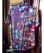 Robert Graham Hustle N Bustle Short Sleeve New York Button Up Shirt Size Large - £116.18 GBP