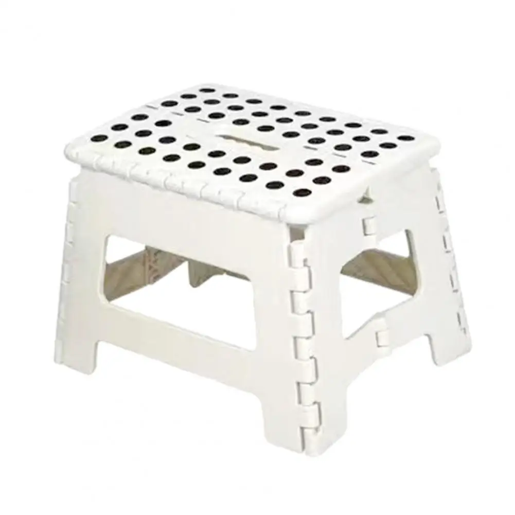 High Stability Folding Step Stool Heavy-duty Load-bearing Camping Chair with - £26.55 GBP